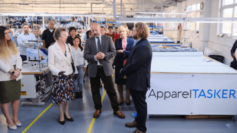 The Princess Royal visits ApparelTasker in London