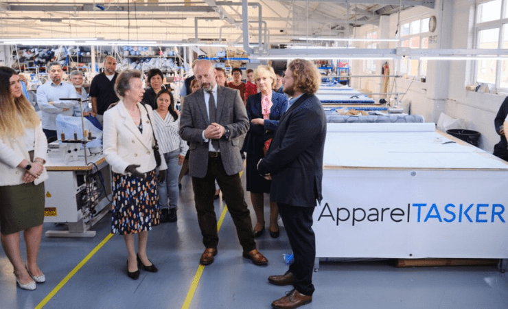 The Princess Royal visits ApparelTasker in London